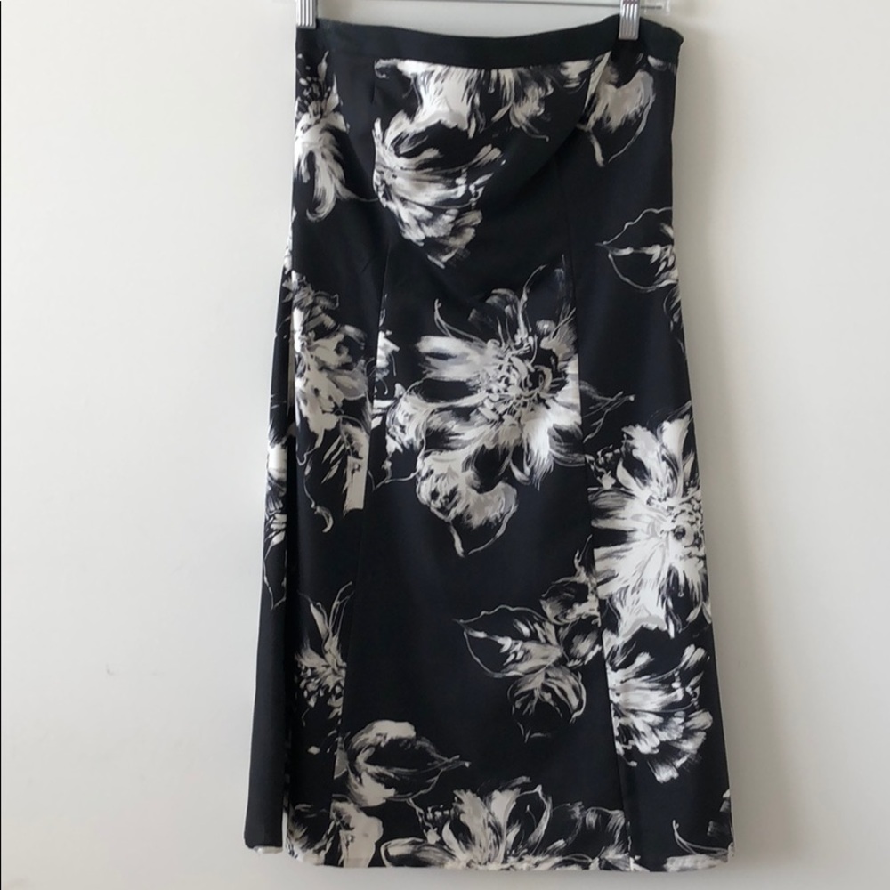 Strapless dress with gorgeous watercolor print